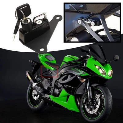 Motorcycle CNC Helmet Lock Mount Hook Fit For Kawasaki ZX6R ZX-6R 2013-2020 - Imagen 1 de 4