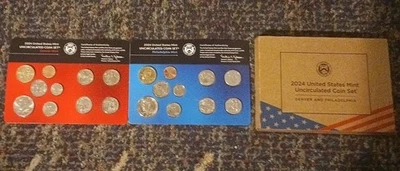 2024 P & D United States Mint Uncirculated Coin Annual Set OGP, 20-Coin Set - Image 1 of 2