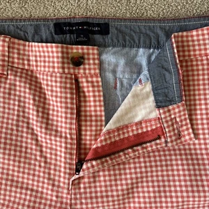 Tommy Hillfiger Hose 37 x 29 Damen 16 rot Gingham androgyn Geschlecht nonkonformistisch - Bild 1 von 16