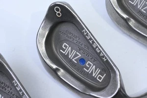 Left Hand Ping Zing Irons / 2-PW+SW / Blue Dot / Regular Flex Ping KT-M Shafts - Picture 1 of 7