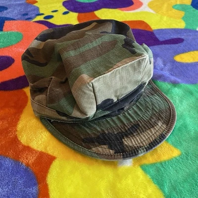 Sombrero Pastillero Ejército de Estados Unidos De Colección Gorra Camuflaje Militar Táctico Milspec Años 90 Foto 1 de 4