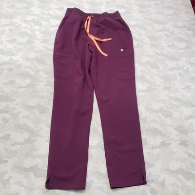 Exfoliante inferior Figs para mujer grande púrpura Yola ajustado cintura alta cordón Foto 1 de 4