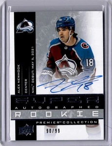 Alex Newhook Auto 20th Anniversary Rookies /99  2021-22 Upper Deck Premier RC - Picture 1 of 2