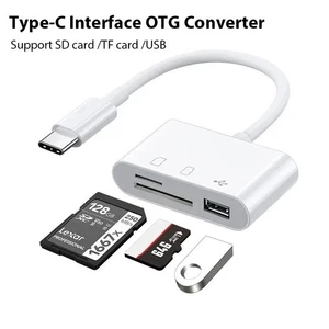 Typ C Adapter TF CF sD Speicherkartenleser OTG Writer Compact FlashUsB-C - Bild 1 von 7