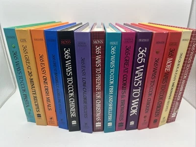 Lot of 14 ~ Vintage 365 Cookbook Recipes Series Foto 1 de 4