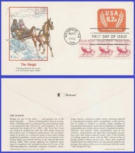 USA4 #U604 U/A FLEETWOOD FDC Non-Profit - Picture 1 of 1