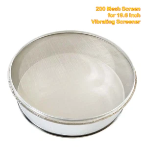 Stainless Steel 19.6” Vibrating Screen 200 Mesh for Screener Deck 50cmx15cm - Picture 1 of 10