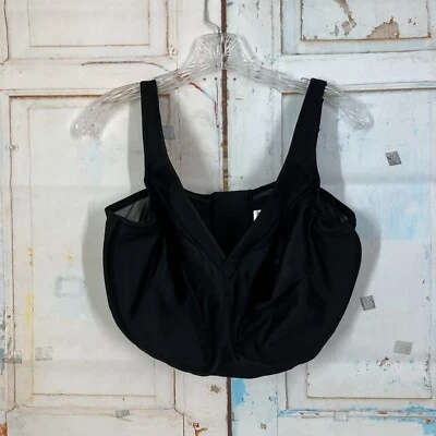 Sujetador deportivo Glamorise 1006 para mujer negro Magic Lift sin costuras sin aros talla 44I Foto 1 de 4