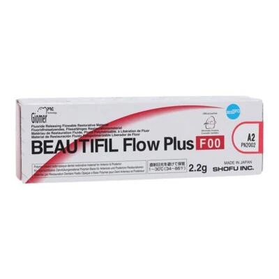 SHOFU DENTAL CORP Shofu Dental 2002 Beautifil Flow Plus F00 Zero Flow Composite Syringe A2 2.2 Gm