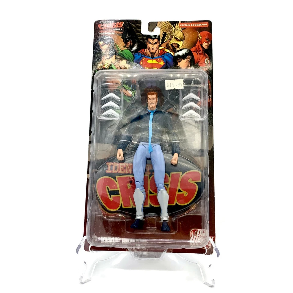 2006 DC 直接身份危机系列 2 BOOMERANG 船长可动人偶 7 英寸全新带包装 — 第 1/4 张图片