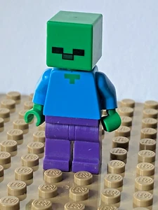LEGO MINIFIGURE ~ Zombie Minecraft min010 - Picture 1 of 2