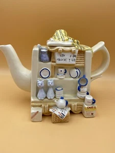 Bentham & Son Crockery LTD 6 tazze teiera/caffettiera ©MANN CHINA MCMXCIII - Foto 1 di 7