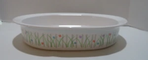 VINTAGE CORNINGWARE KLASSISCHE ELEGANZ JARDIN OVALE KASSEROLLE DECKEL 2 QT 12"X10"X3" - Bild 1 von 8