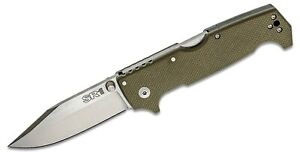 Cold Steel 62L SR1 Folding Knife 4" S35VN Clip Point Blade OD Green G10 Handles