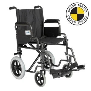 Crash tested wheelchair- Carer controlled suitable for safe use in a vehicle - Picture 1 of 3