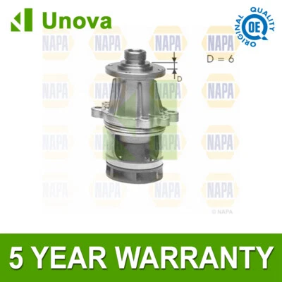 Water Pump Unova Fits BMW 3 Series 1988-1994 5 Series 1989-1991 1.6 1.8 - image 1 of 2