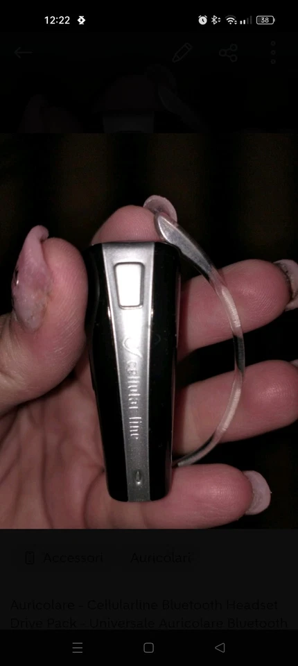auricolare bluetooth cellular line - Immagine 1 di 1