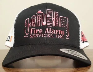 2018 Yupoong John Hunter Nemecheck Fire Alarm Services Team Issue Hat Cap - Picture 1 of 7