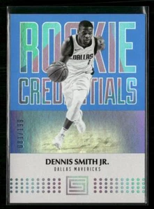2017-18 Panini Status #32 Dennis Smith Jr. Rookie Credentials Blue #/199 RC - Picture 1 of 2