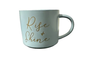 THRESHOLD Large Blue Rise & Shine Stacking Stoneware Mug Cup 16 oz - Picture 1 of 3