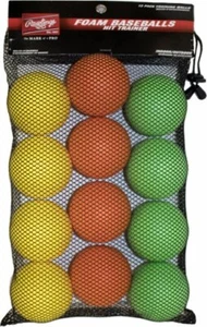 RAWLINGS HIT TRAINER SOLID FOAM BASEBALLS - 12 PACK - Picture 1 of 1