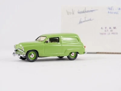 AFAM Francia Simca Aronde Elysee Break Tôlé Verde Kit Resina Montato Box 1/43 - Immagine 1 di 4
