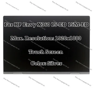Conjunto de pantalla táctil LCD L93182-001 HP ENVY X360 15-ED0023DX 15-ED0047NR FHD - Imagen 1 de 9