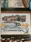 A Cotswold View Sampler & Map Vintage Style Cross Stitch chart