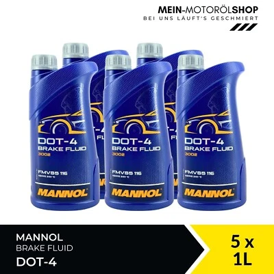 Líquido de frenos Mannol MN3002 DOT-4 5x1 litros = 5 litros