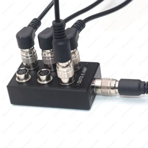Power Distribution Splitter Box Hirose 4 Pin Female 1 to 6 for Sound Devices 664 - Picture 1 of 11