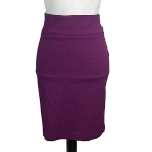 Margaret M Skirt size Large Purple Mulberry Straight Pencil Knee Stretch Career - Picture 1 of 8