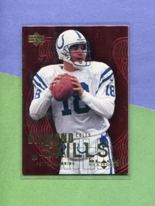 PEYTON MANNING INDIANAPOLIS COLTS 2000 UPPER DECK DIAMOND SKILLS #DS7 ESPN - Picture 1 of 2