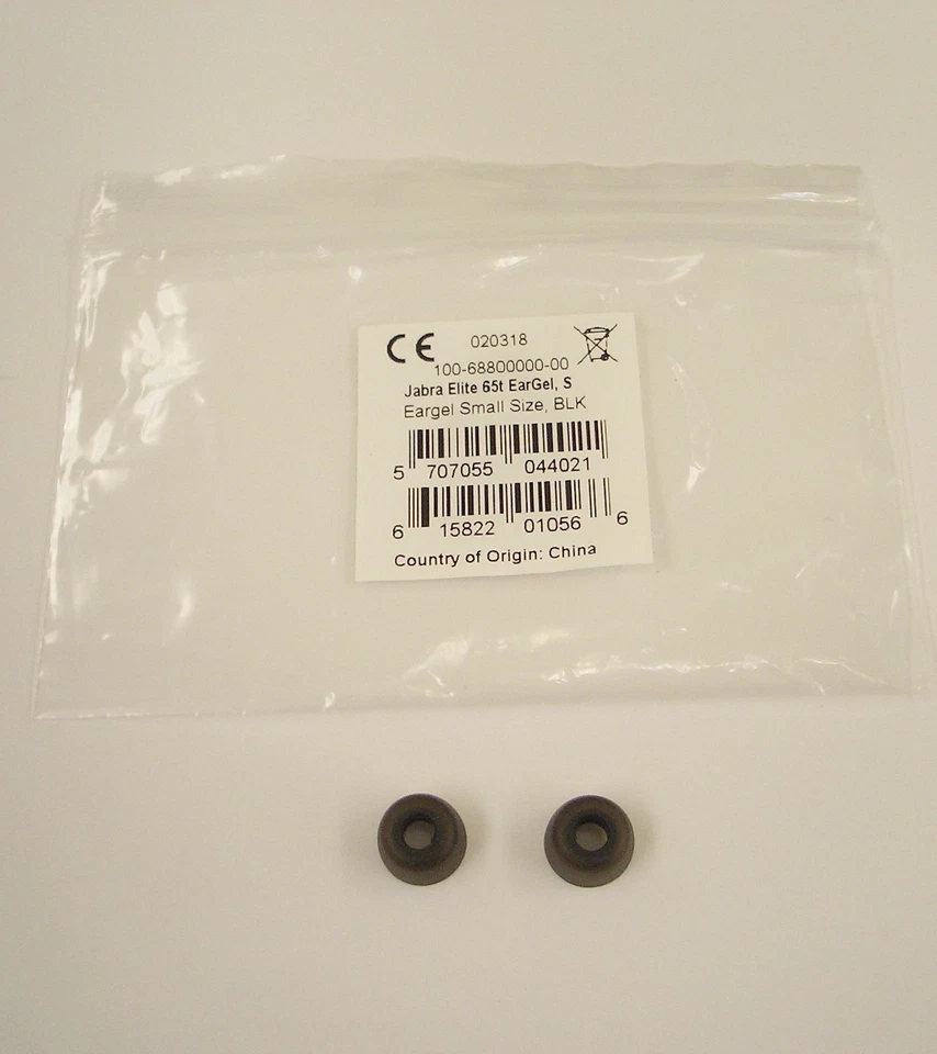 Original Jabra Elite 65t Eargel Kit with 2 earbuds eargel SMALL Size No Headset - Image 1 of 1