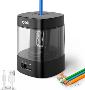 Electric Pencil Sharpener, Automatic Pencil Sharpeners for No.2 Pencils Colored - Picture 1 of 12