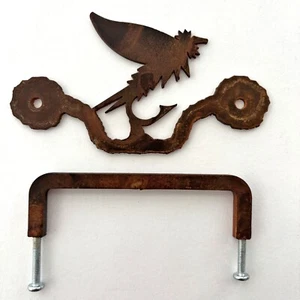 Fliegenfischen Schublade Zug Natur Rost Wendbar Rustikal Cabincore Lodge Hardware - Bild 1 von 4