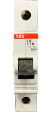 ABB S271-K 1 A Molded Case Circuit Breaker - Image 1 of 2