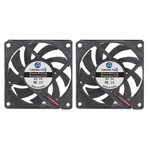 2x 5V 12V 24V Ventilateur Ventilateur de Boîtier pour PC Ordinateur 60x60x10 60mm Silencieux FAN 2PIN - Photo 1/14