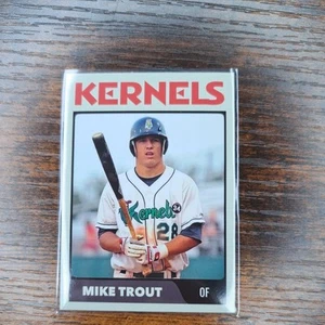 2010 Minor League Cedar Rapids Kernels #28 Mike TROUT Rookie Card RC QTY - Picture 1 of 2