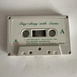 Rare Vintage Holiday Creations Animated Santa Sing-A-Long 1995 Cassette Only *Video - Bild 1 von 2