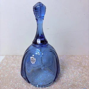 Vintage Fenton 7" Blue Bell mit Original Silver Label One Owner No Chips. EUC - Bild 1 von 6