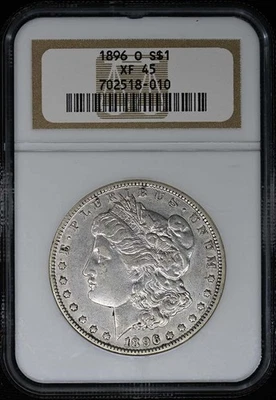 1896-O Morgan Dollar S$1 NGC XF45 - Image 1 of 2