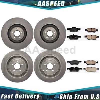 刹车片和转子套件前后适用于梅赛德斯-奔驰 R500 2007 2006 — 第 1/4 张图片