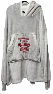 Hallmark Movie Channel Chaqueta de Navidad con Capucha Sudadera con Capucha Vellón Sherpa - Imagen 1 de 6