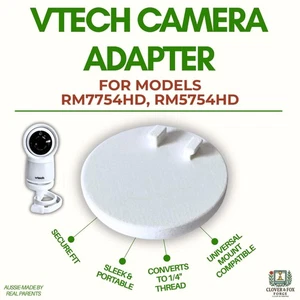 VTech Baby Monitor Adapter: 1/4 Inch Universal Mount, 3D Printed (RM7754HD/ RM57 - Picture 1 of 11
