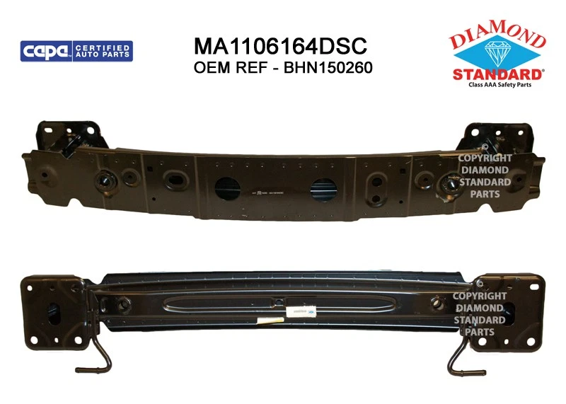 Barra de impacto de parachoques trasero de repuesto MA1106164 nueva para Mazda 3 DS-CAPA 2014-2018 Foto 1 de 1