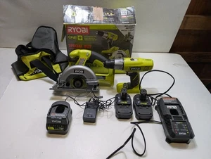 Ryobi One Set Sierra Circular Taladro Cargador Bolsa (Fk)(A) - Imagen 1 de 2