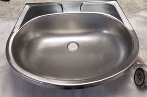 Metal Wash Basin 500 mm Wide Wall Mounted Franke Sink BS204 - Picture 1 of 24