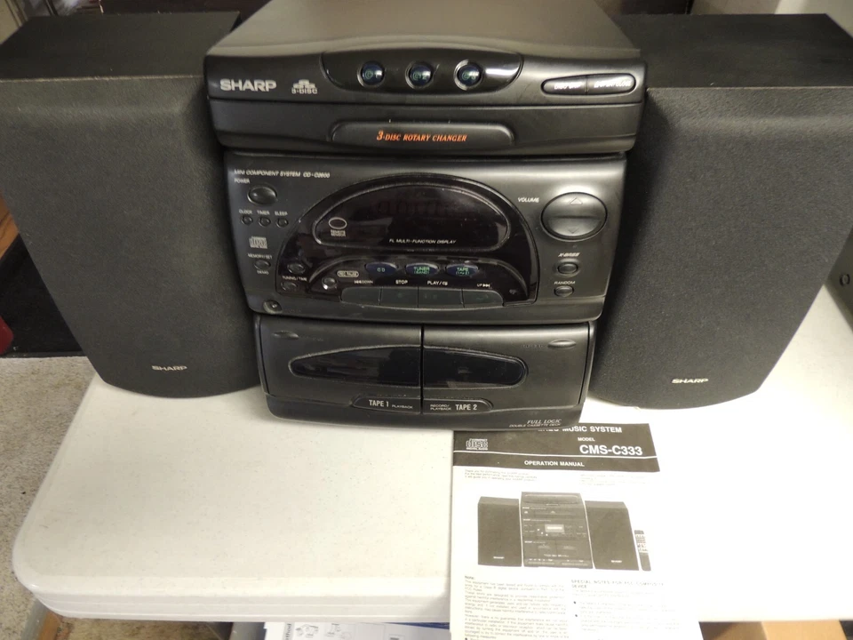 ESTATE SHARP COMPACT STEREO MUSIC SYSTEM MODEL CMS-C333 - Image 1 of 1