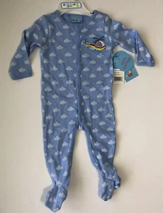 NEU Sweet & Soft Paris Jungen blau Hubschrauber Einteiler Größe 3/6 Monate - Bild 1 von 1