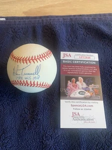 Alan Trammell 1984 WS MVP Signed OAL Gene Budig Baseball JSA COA Vintage - Picture 1 of 8